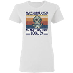 Muff divers union going down in search of the pearl shirt