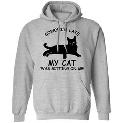 Sorry I’m late my cat was sitting on me shirt