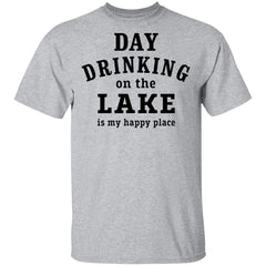 Day drinking on the lake is my happy place shirt