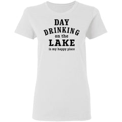 Day drinking on the lake is my happy place shirt