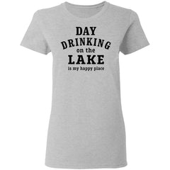 Day drinking on the lake is my happy place shirt