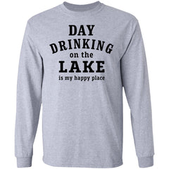 Day drinking on the lake is my happy place shirt