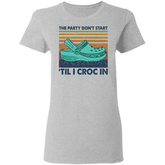 The party don’t start ’til I croc in shirt