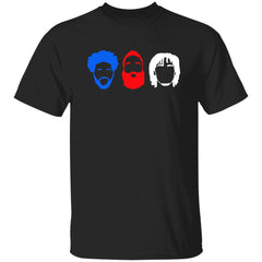 Joel Embiid James Harden Tyrese Maxey faces shirt