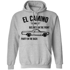 Car el Camino the mullet business in the front party in the back shirt