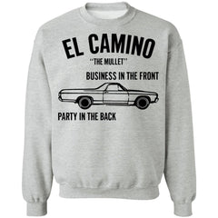 Car el Camino the mullet business in the front party in the back shirt