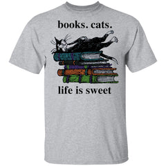 Book cats life is sweet shirt